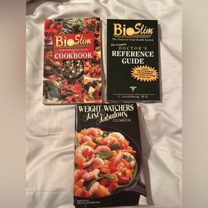 Get all 3 for one low price! Vintage BioSlim and 1984 Weight Watchers Cookbooks